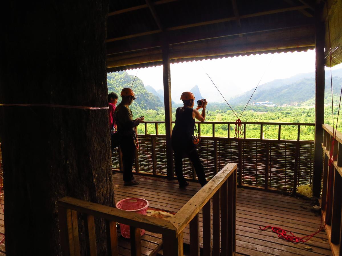 Elephant Adventure Village Tree House Vang Vieng Luaran gambar