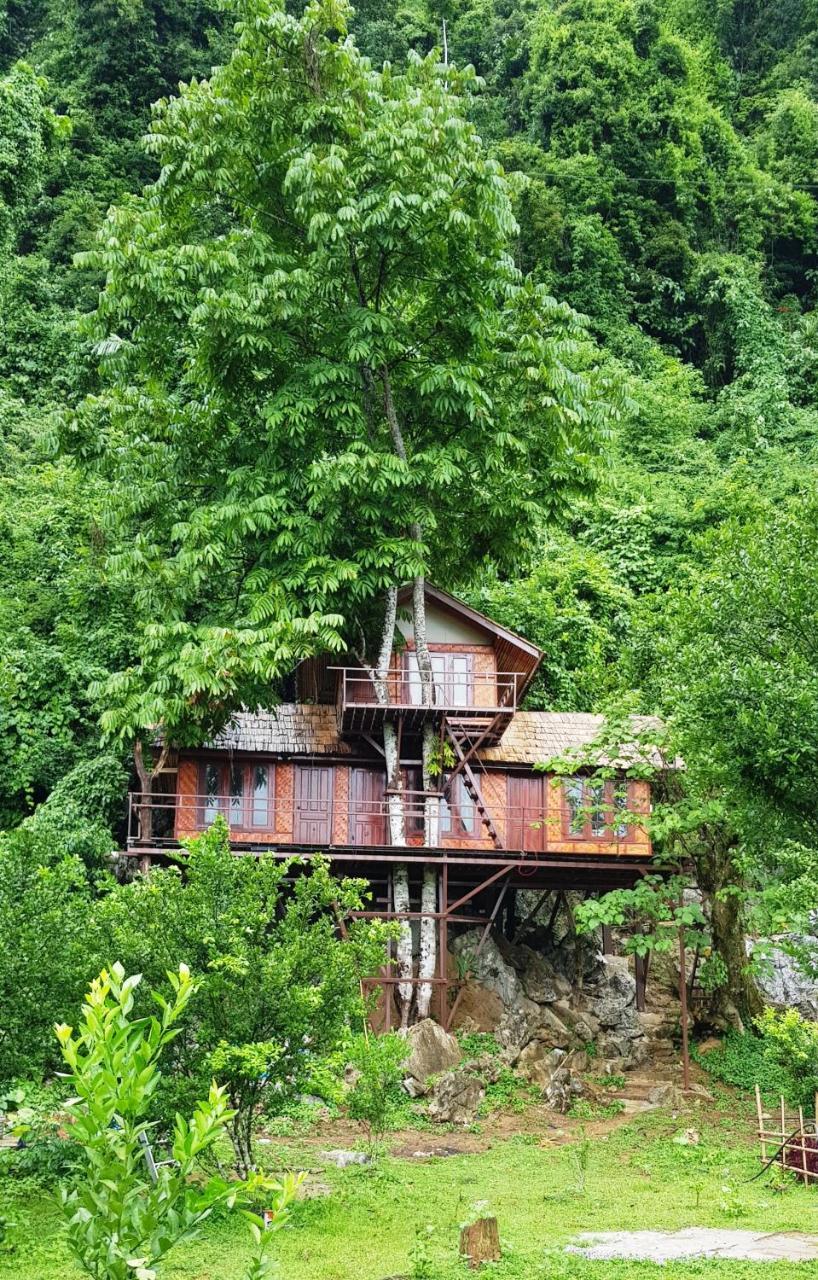 Elephant Adventure Village Tree House Vang Vieng Luaran gambar